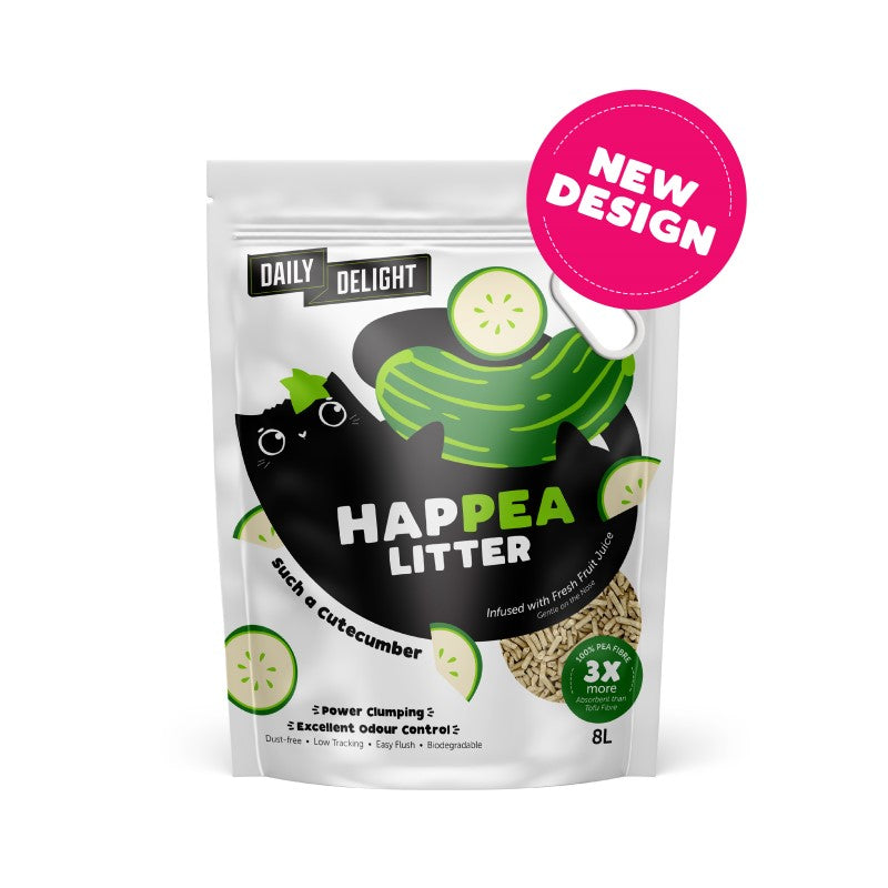 Daily Delight HAPPEA Cat Litter 8L Melon/Apple/Cucumber/Lemon/Unscented