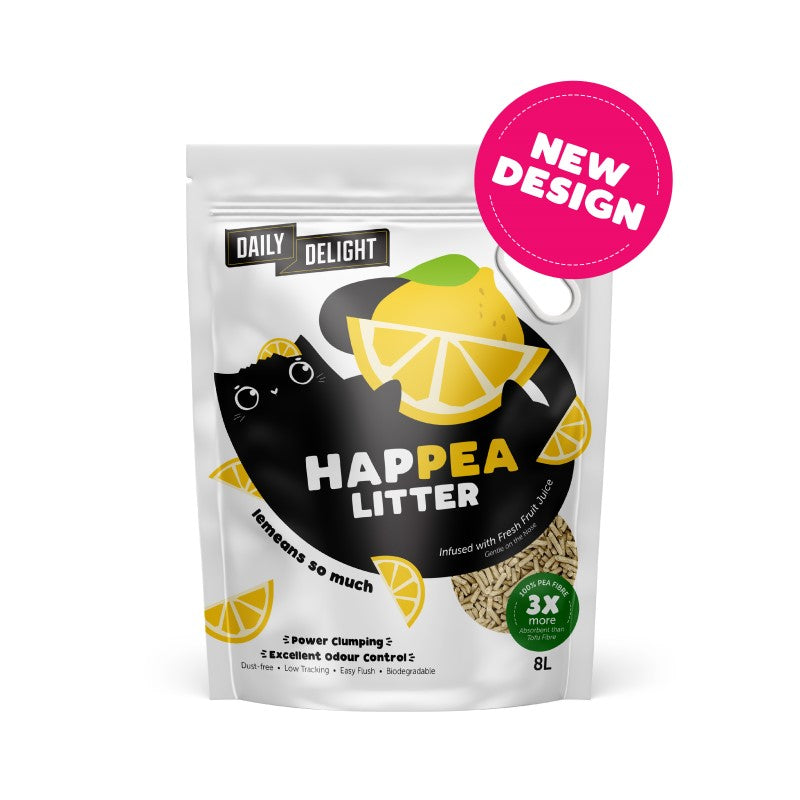 Daily Delight HAPPEA Cat Litter 8L Melon/Apple/Cucumber/Lemon/Unscented