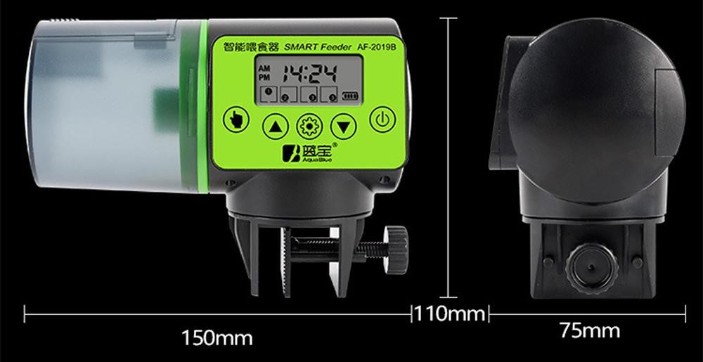 AA Battery Auto Fish Feeder Aquarium Food Dispenser AF-2019B