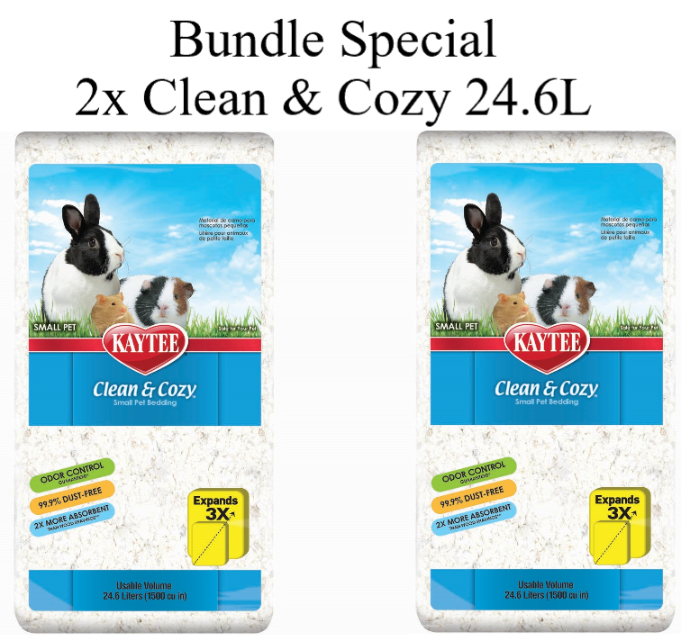 *Bundle Special* KAYTEE Clean & Cozy/Extreme Odor Bedding