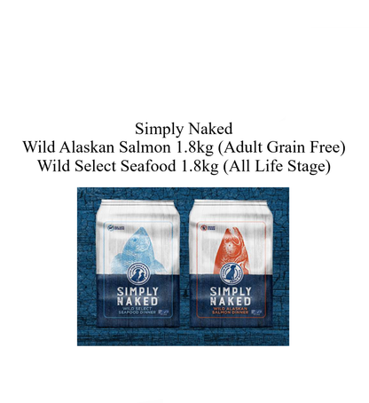 Simply Naked Dog Food Wild Alaskan Salmon/Wild Select Seafood 1.8kg